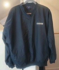 G. Loomis Pullover Windbreaker Men’s Large V-Neck Lined Pockets Fishing Blue