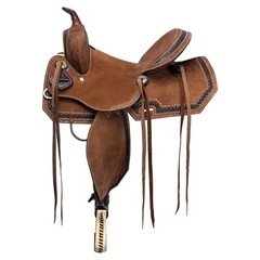 Vintage Premium Leather Barrel Racing Saddle for Horse 14″ To 18″ Inches Seat.