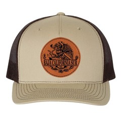 Baja California Sur Mexico Leather Patch Hat Trucker Hat Baseball Cap Mexico Hat