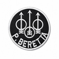 BERETTA Firearms Round Embroidered Sew/Iron-On Patch 2.75 Inches