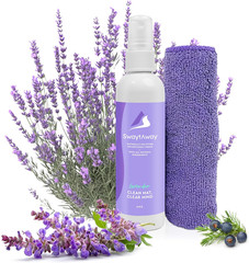 Swaytaway Travel Yoga Mat Cleaner Spray & Towel Kit, 4Oz – Non Slip, No Rinse Pl