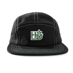 Habitat Hat Ivy League 5 Panel Nylon Black Cap Mens Skateboard