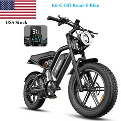Hikeep 48V/15Ah Mountain ebike 1500W Peak 20″ Fat Tire Electric Bike for 2 Men