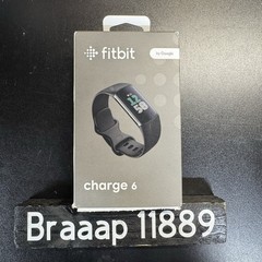 Fitbit Charge 6 Activity Fitness Tracker Google apps Black Broken Seal New