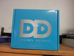 NEW DECIBEL DEFENSE Professional Safety Ear Muffs 37dB NRR BLUE ADULT UNISEX