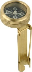 Marbles Pin-On Compass Brass 1 1/3″ Diameter Hiking Camping Outdoor 222