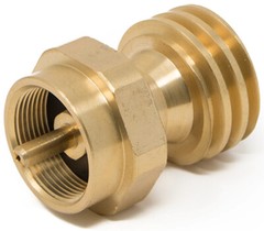 Propane Adapter 20 lb to 1 lb Converter BBQ Grill Conversion Brass Adapter