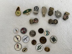 Mixed Lot of Golf Ball Markers and Hat Clips (Some Magnetic) Accessories