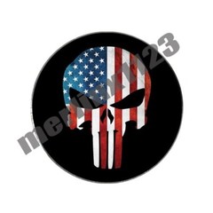 Punisher Marvel USA American Flag Golf Ball Marker Gift