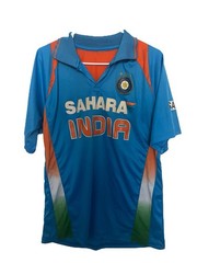 Sahara India Cricket Jersey 2000s Blue Mens L Vintage Rare Sachin Tendulkar