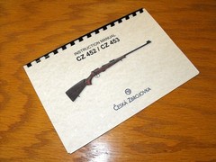 CZ 452 CZ 453 ZKM Rifle English Language OWNERS Instruction MANUAL