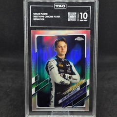 2021 Topps Chrome F1 OSCAR PIASTRI Future Stars Refractor #59 TAG 10