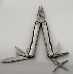 Leatherman Fuse Stainless Steel Multi Tool Folding Knife BROKEN Blade Tip