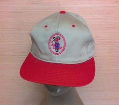 Jones Creek Golf Club Course Augusta Georgia Beige & Red Hat Cap OSFA Adjustable
