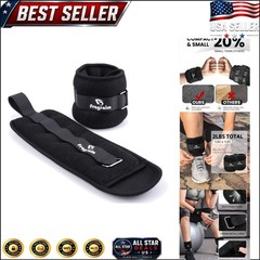 Comfortable Adjustable Ankle Weights – 1-10 LBS – Perfect for All Fitness Levels