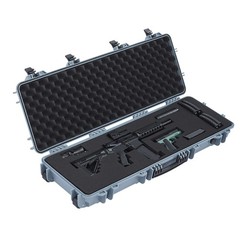 Uimoso Durable Hard Rifle Case with Waterproof Design &Customizable Foam Inserts