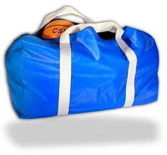 CSI Sports Ball And Equipment Large Carryall Duffel Bag, Color Blue
