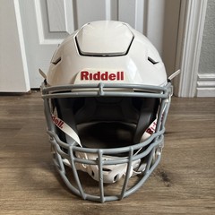 Riddell SpeedFlex Football Helmet Matte Flat White w/ Facemask Youth Large