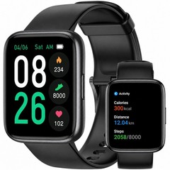 Senior Friendly Pedometer Watch, Fitness Tracker Waterproof Step Counter | 1….