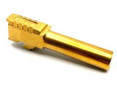HTA Glock 26 gen 1-3 Gen3 Venom Polished Gold TiN Barrel Fluted OEM Replacement