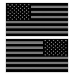 2 pack Subdued American Flag Sticker Decal