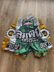 Lumpinee Muay Thai Shorts Green Gold L Thailand