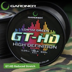 Gardner Tackle GT-HD Reduced Stretch – Carp Barbel Pike Bream Tench Fishing Line