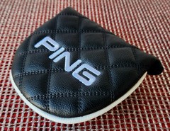 Ping Quilted Universal Mallet Putter Head Cover Black Magnetic Closure BRAND NEW