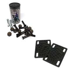 Thunder Skateboard Silver Bolts Hardware 1in Phillips + 1/8in Risers