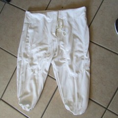 Bike Mens Pocket-System Football Pants – White – Large – 100% Polyester (B 39)
