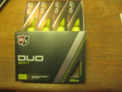 2 dozen BRAND NEW 2024 Wilson Staff Duo Soft 2.5 Optix golf balls Yellow