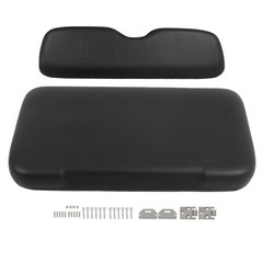 Golf Cart Front Seat Back & Bottom Cushion For EZGO Medalist TXT 94-13 Hardware