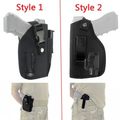 Tactical Molle IWB OWB Pistol Gun Holster for Laser or Light Attachment Handguns