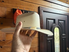 Bailey U-Foamer NCHA Western Panama Straw Cowboy Hat Black Hatband