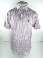 RHOBACK – ABRAHAM LINCOLN – THE ABE Print Golf S Polo Shirt – EXCELLENT