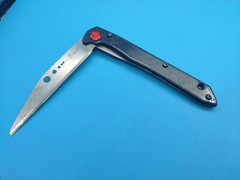 SANDRIN CARBON FIBRE Tungsten Carbide Blade Framelock Folder Knife Stays Sharp