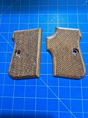 Excam GT 27 25 ACP Checkered Wood Grip
