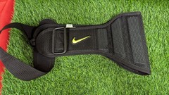 Nike Structured Weight Lifting Training Belt 2.0, Black/Volt Size Medium