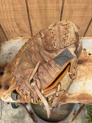 Vintage Steeles JGC 1004 Baseball Catchers Glove RHT Right Hand Throw Mitt