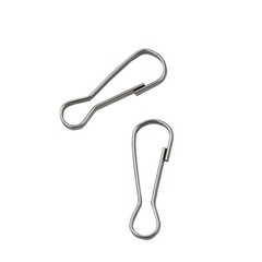 100 Pcs 304 Stainless Steel Spring Snap Hooks, Small Spring Clips, Lanyard Snap