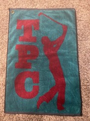 VTG GOLF TOWEL SIR CHRISTOPHER HATTON FOR GOLFER IMAGE GREEN TPC