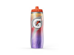 NEW Insulated 30oz Squeeze Bottle BPA Free Faded Fusion Purpleflame Double wall