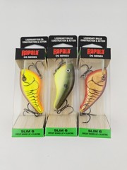 3x Rapala OG Slim 6 (OGS-6) Lot in 3 Great Colors! 1/2oz. Floating