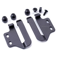 Belt Clips – SpeedEase – (fits 1.50″ belts) – Black – (w/Hardware) – (1 pair)