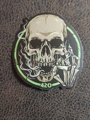 Guitar Laptop Skateboard Cannabi Pot Skeleton 420 Weed Decal Sticker