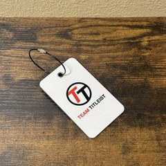 NEW – White Rectangular Team Titleist Golf Bag Tag