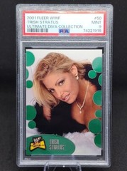 2001 Fleer WWF TRISH STRATUS The Ultimate Diva Collection #50 PSA 9 CRACKED SLAB