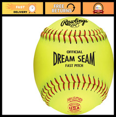 Official USA Pro Leather Fastpitch Softballs – 12″ Dream Seam – Multiple Counts