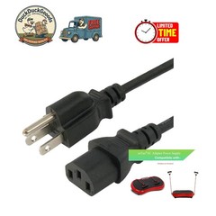 Reliable 120V Power Cord for Vibration Plate Workout Machines, 30 Days Refund