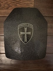 Pair Of Paraclete 10×12 Level III Plates Model D1557 Shooters Cut And Full Size